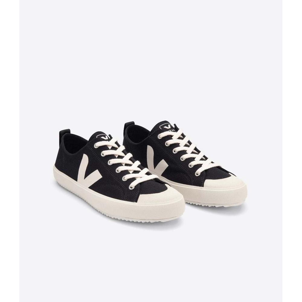 παπουτσια ανδρικα Veja NOVA CANVAS Black/White | GR 246QMA